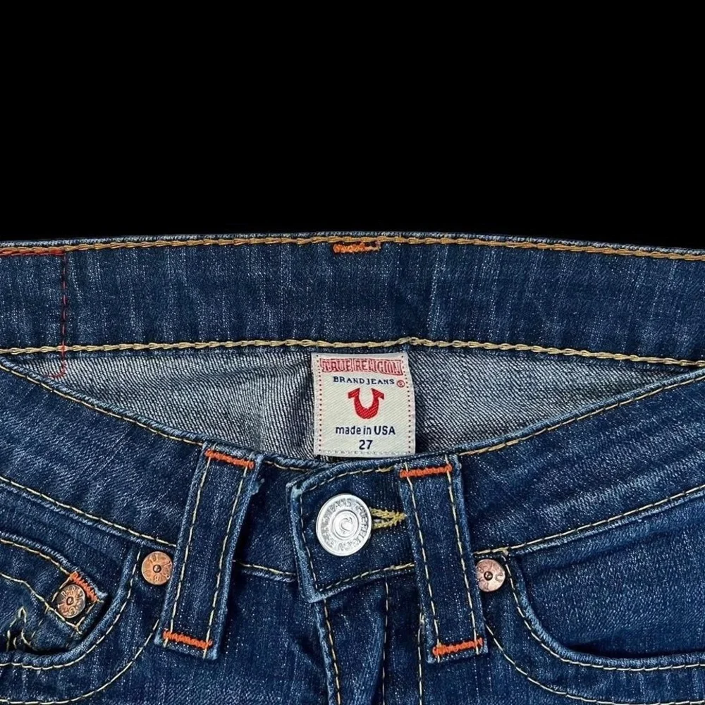 True Religion Vintage 100% Authentic Women's Classic Blue Straight Leg Jeans